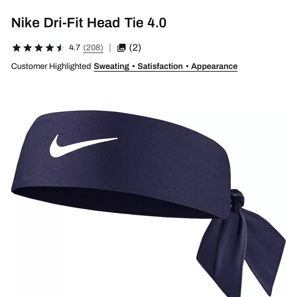 Nike Dri-Fit Head Tie navy